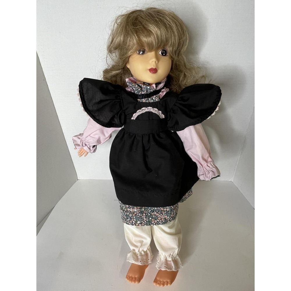 Vintage 80's Doll Katie By‎ Russ Black Outfit With Bloomers